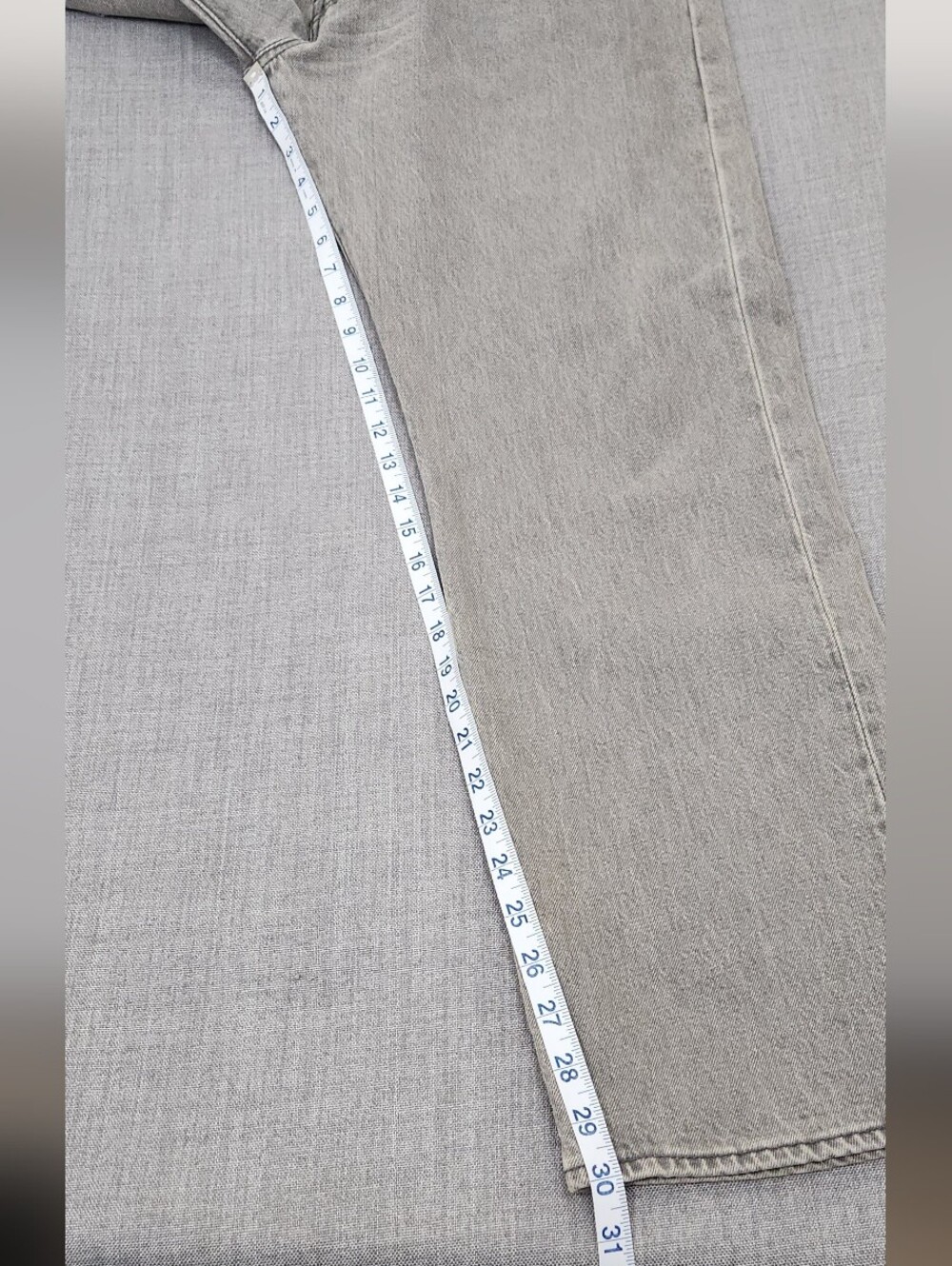 Levi's 501 Button Fly Grey Denim Jeans. 38 × 30 - Picture 6 of 11